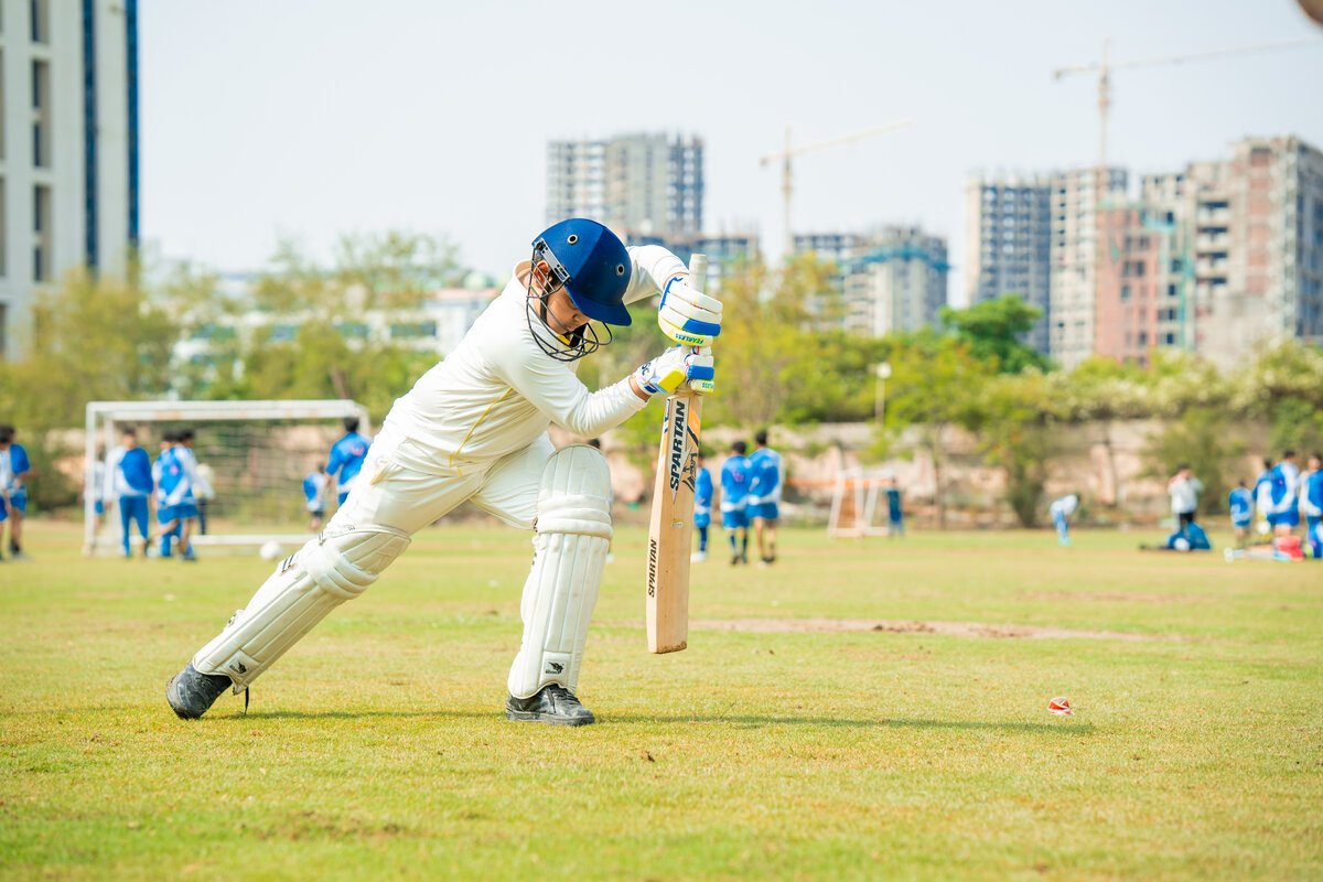 JBM cricket on the school ground